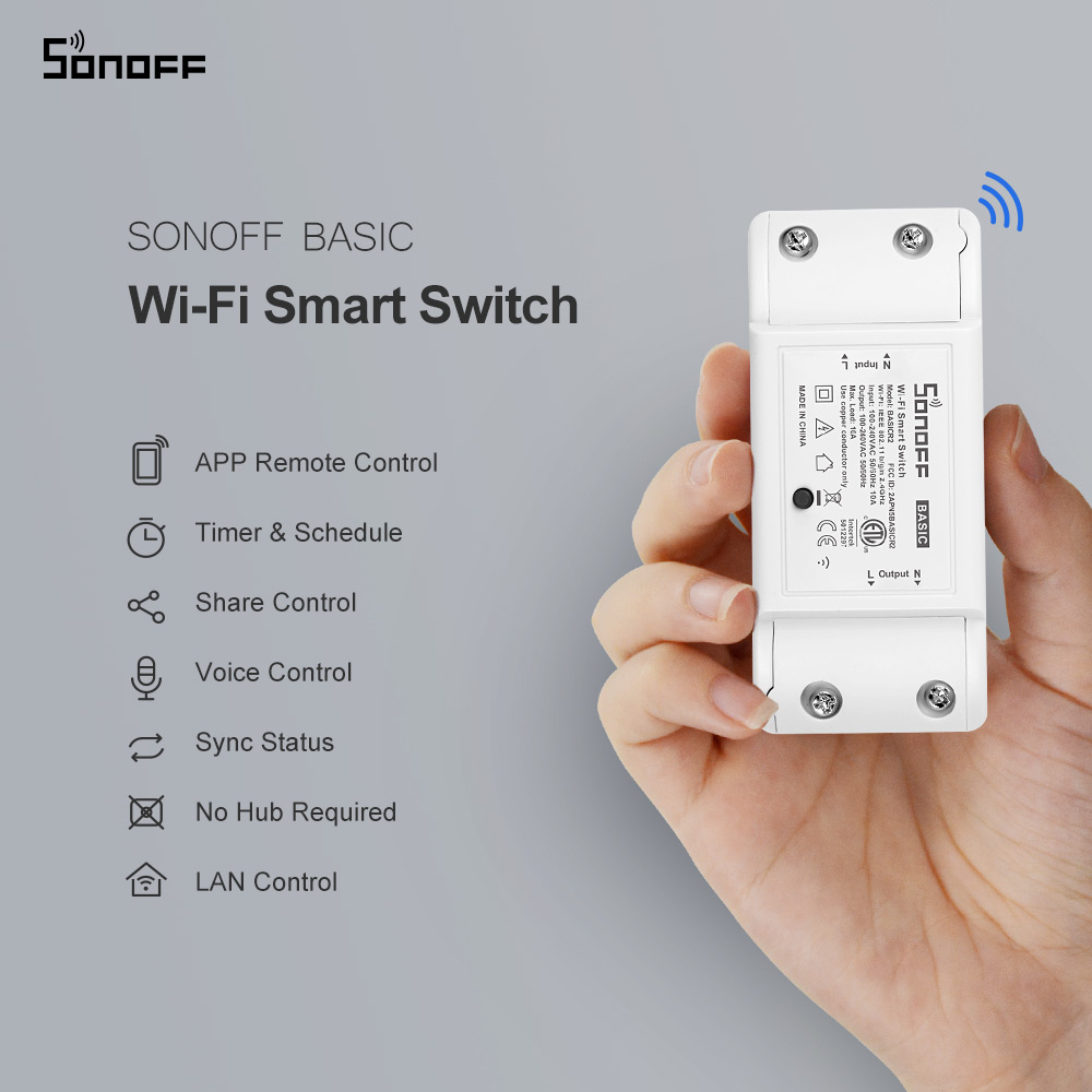 Itead SONOFF Basic R2 Mini DIY - đánh giá và giá Sonoff Basic Switch