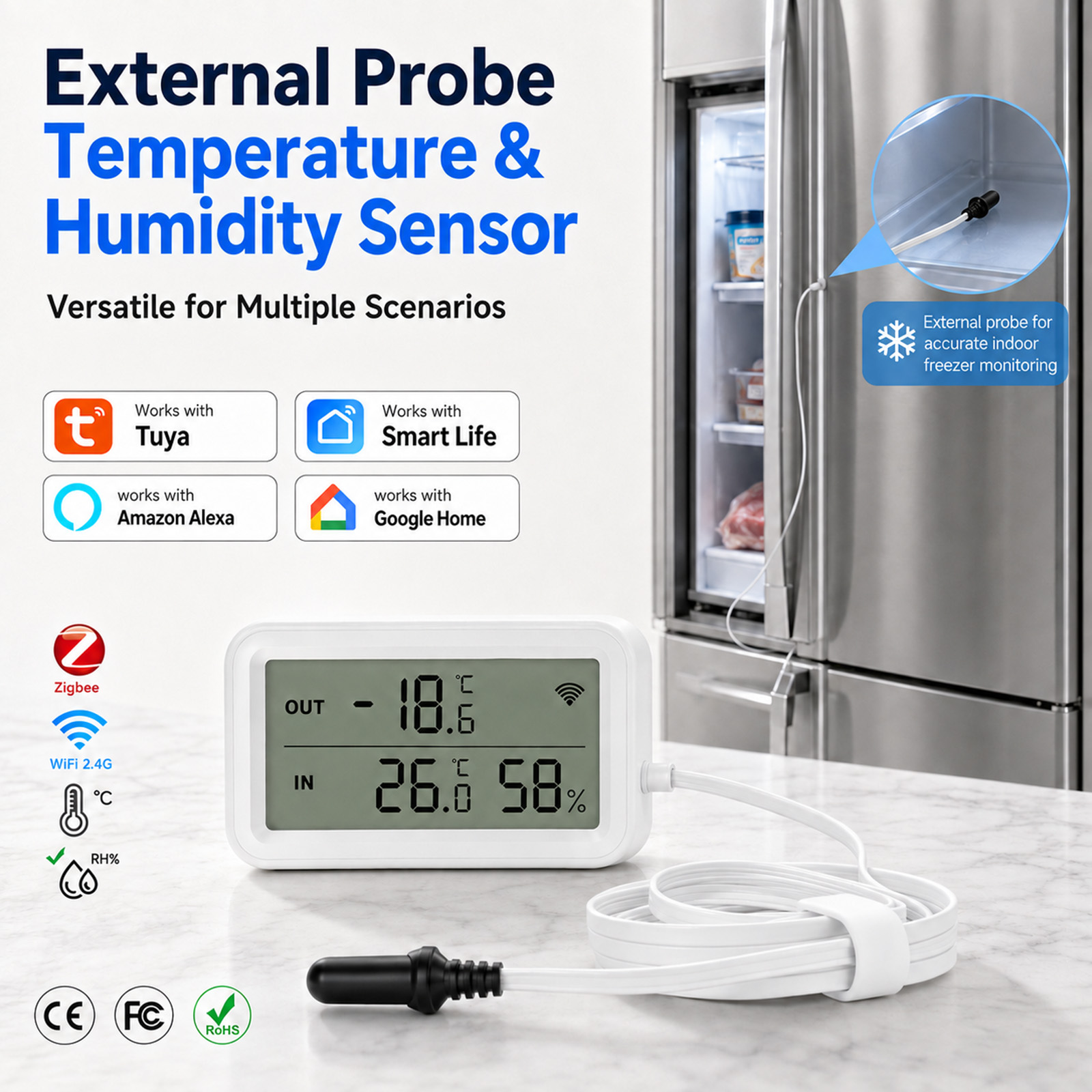 External Waterproof Probe Temp - đánh giá và giá Temperature Humidity Sensor