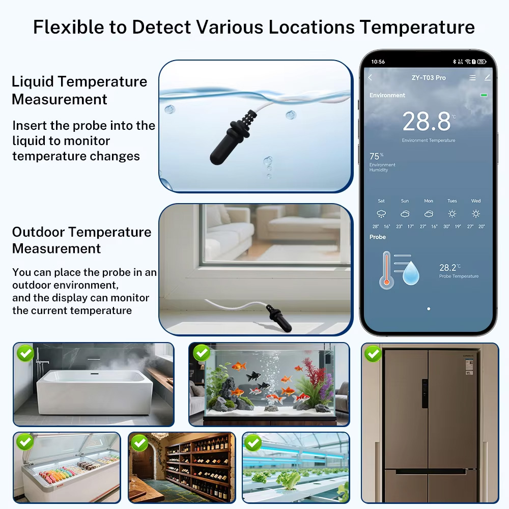 External Waterproof Probe Temp - đánh giá và giá Temperature Humidity Sensor