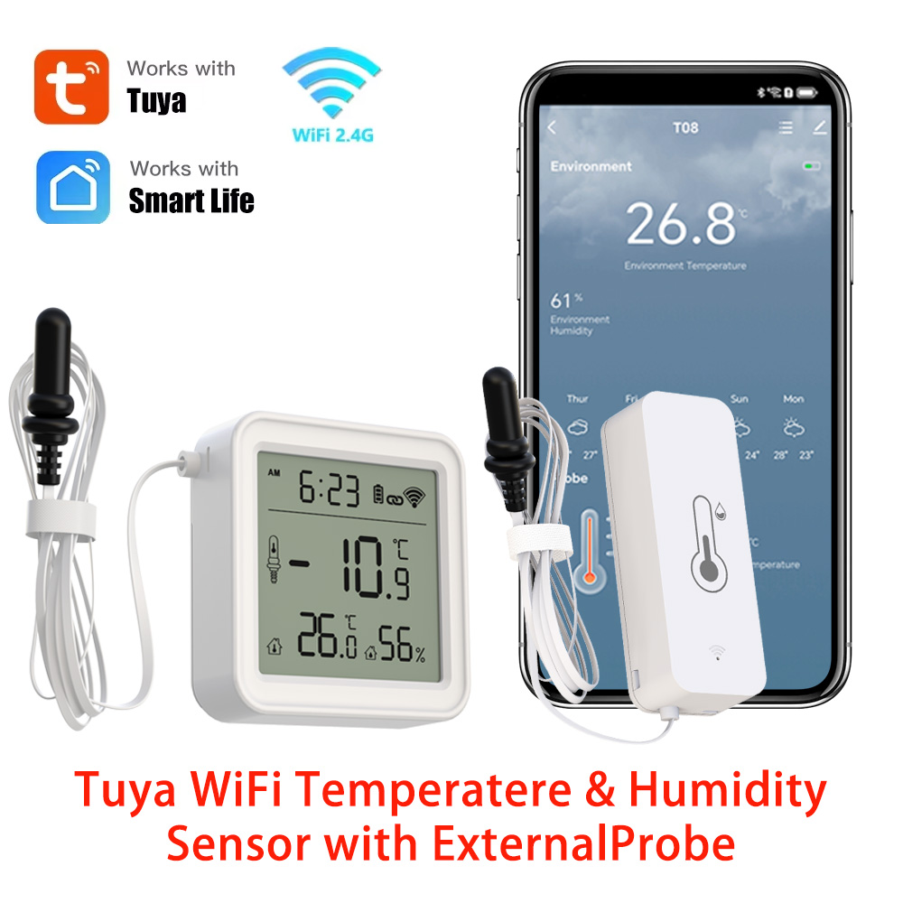 Tuya WiFi Temperature Humidity - đánh giá và giá Temperature Humidity Sensor