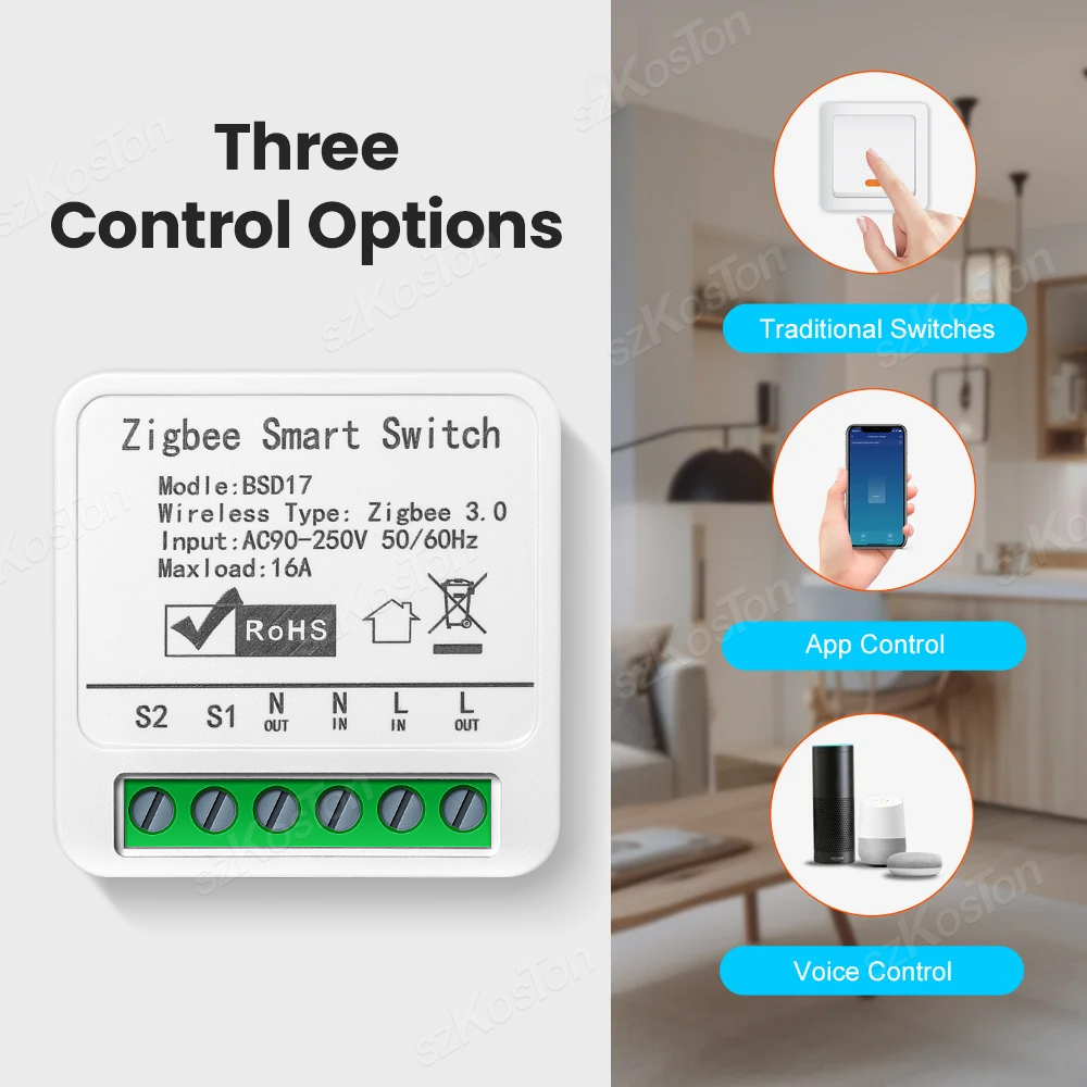 16A Tuya ZigBee Smart Switch M - đánh giá và giá Smart Home Automation Diy